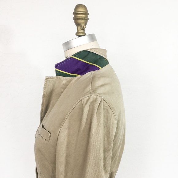 RALPH LAUREN RUGBY - Khaki Cotton Blazer - Picture 3 of 4